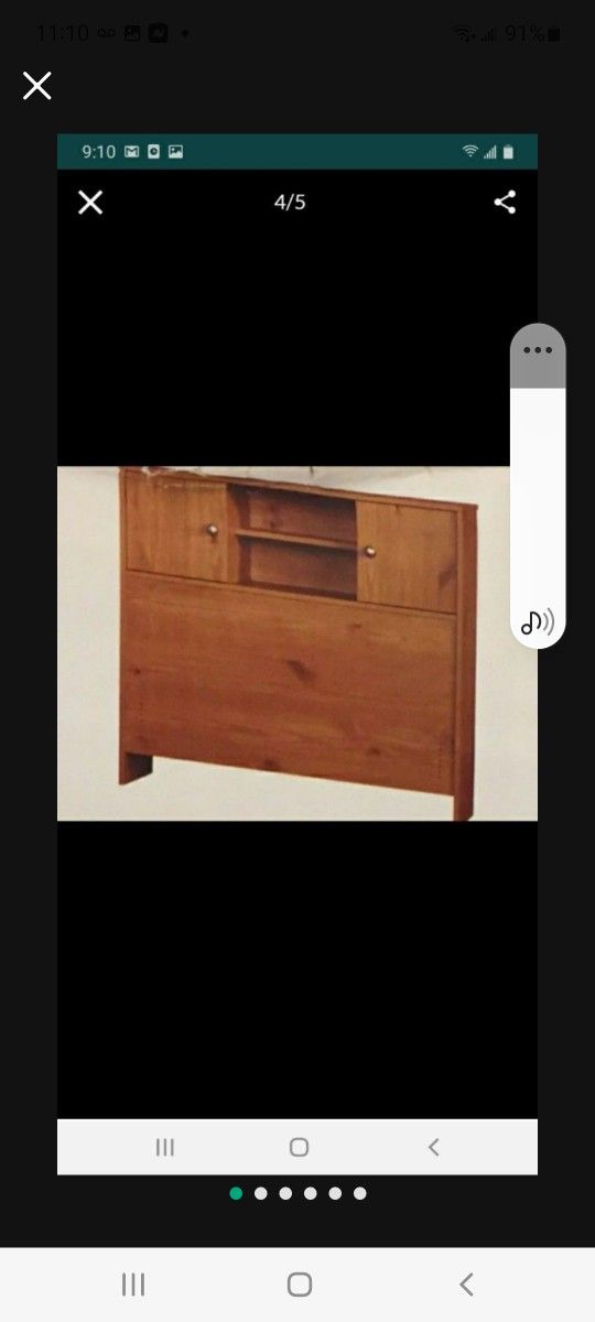 New Twin Size Wood Bed Headboard