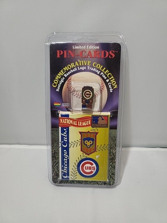 1995 Limited Edition Pin-Cards Chicago Cubs 125th Anniversary NIP (RB)