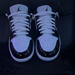 Air Jordan 1 Low Se, Black, White, Size 13