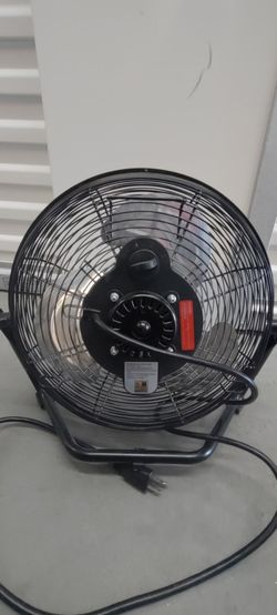 Black Industrial Floor Fan