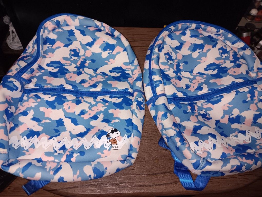 Snoopy Camo Book Bags