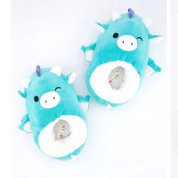 Tatiana The Blue Dragon Squishmallow Kids Slippers