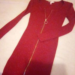 Sparkly Red Mini Dress