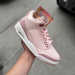 Jordan 3 Vday, Multiple Sizes