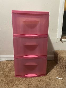 Pink Storage Drawers