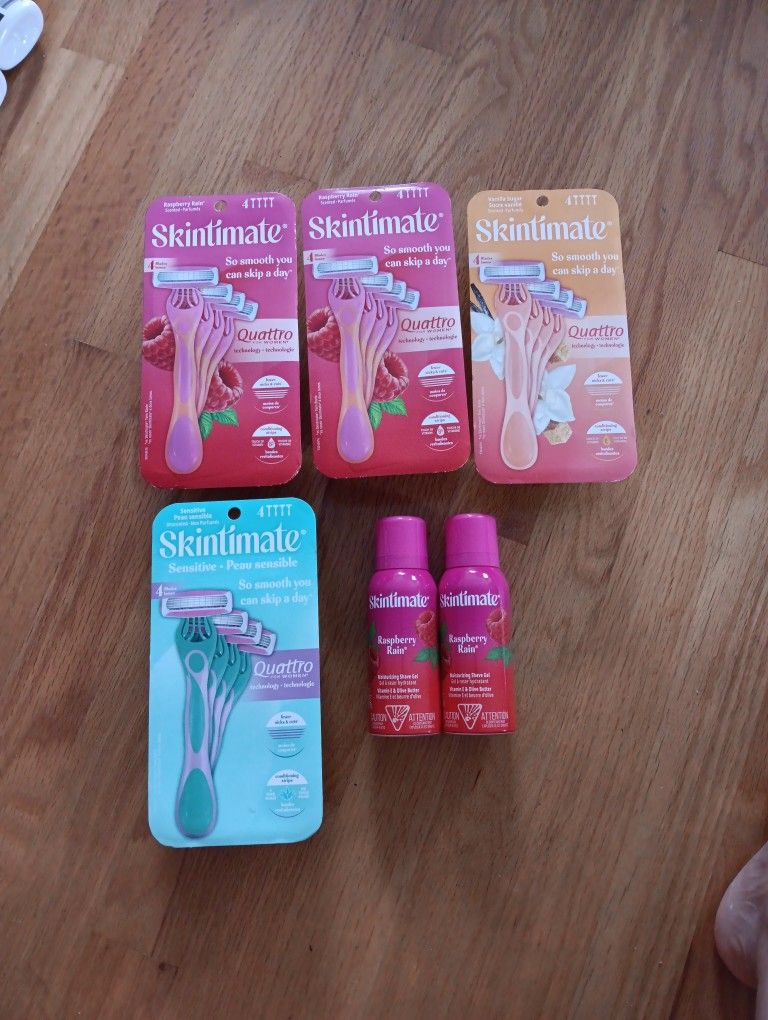 6 For $18 Skintimate Razors And Shave Gel 