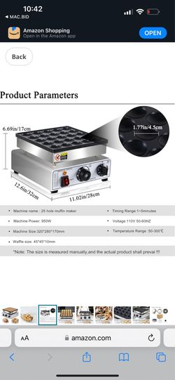 25 mini pancake maker