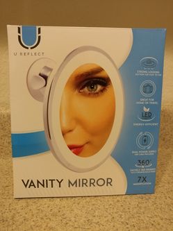 Vanity mirror with led light