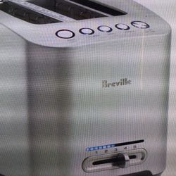 BREVILLE DIE-CAST SMART TOASTER 2 SLICE BTA820XL, BRUSHED STAINLESS STEEL…IN GREAT CONDITION…RETAILS NEW FOR 169.95 PLUS TAX