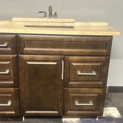 Bathroom Vanity With Marble Top