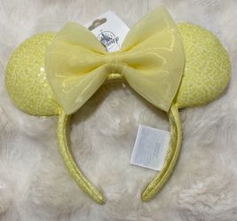 Disney Yellow Sequins Ears. Brand New With Tags. Shipping available