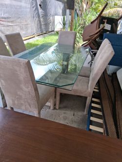 Mesa de vidrio 6 sillas