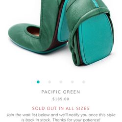 Pacific Green Tieks Brand New! Size 6