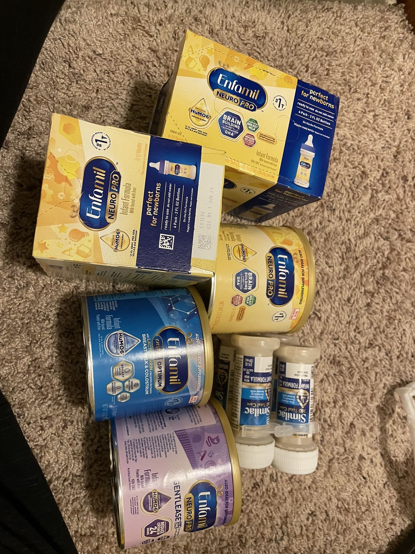 Baby formula all new unopened
