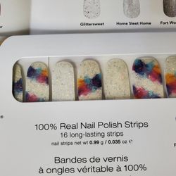 100% REAL NAIL POLISH STRIPS 