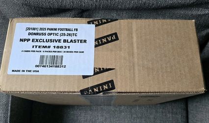 2025 Panini Donruss Optic Football Blaster Box Sealed Case