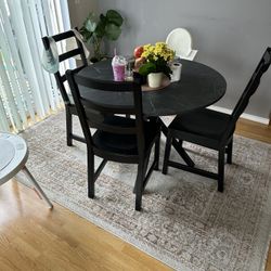 Table And 3 Chairs 