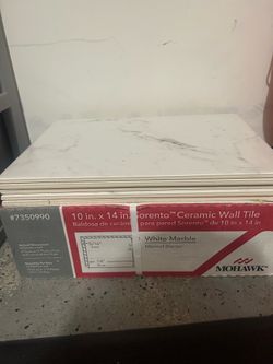 White marble ceramic wall tiles