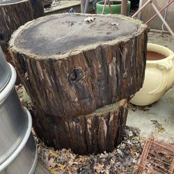 Redwood Rounds Stools