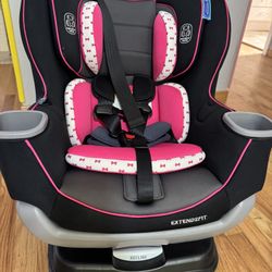Like New Graco Convertible Car Seat Pink And Black 