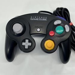 OEM Nintendo GameCube Controller Black Dol-003 Original Authentic