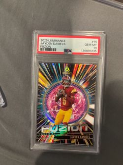 Jayden Daniels 2025 Luminance Fuzion PSA 10 Card