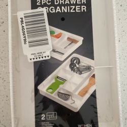 Madesmart 2pc drawer organizer 