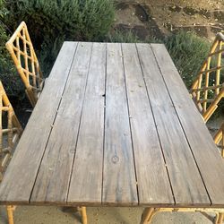 Outdoor Wood Table