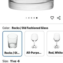 Whiskey bourbon glasses set of 6 new