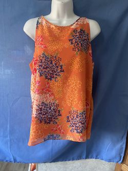 Cynthia Rowley Floral Sleeveless Blouse 