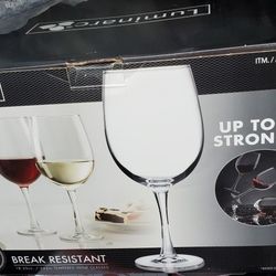 Set Of 12 Luminarc 18.35 Oz  Tempered Wine Glasses