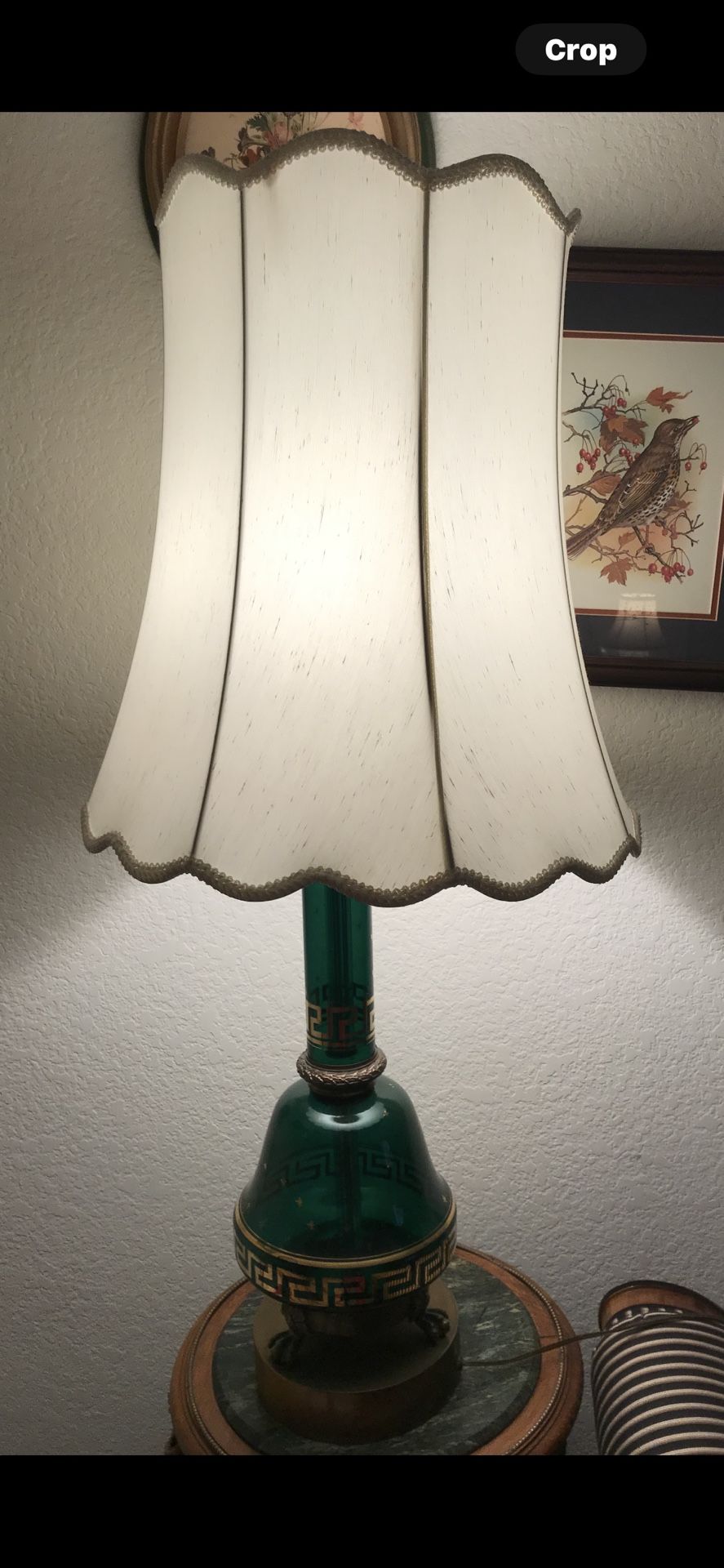 Antique Green Lamp