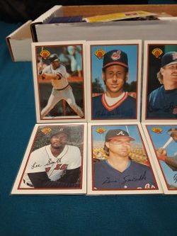 Bowman Baseball Cards Lot with Box