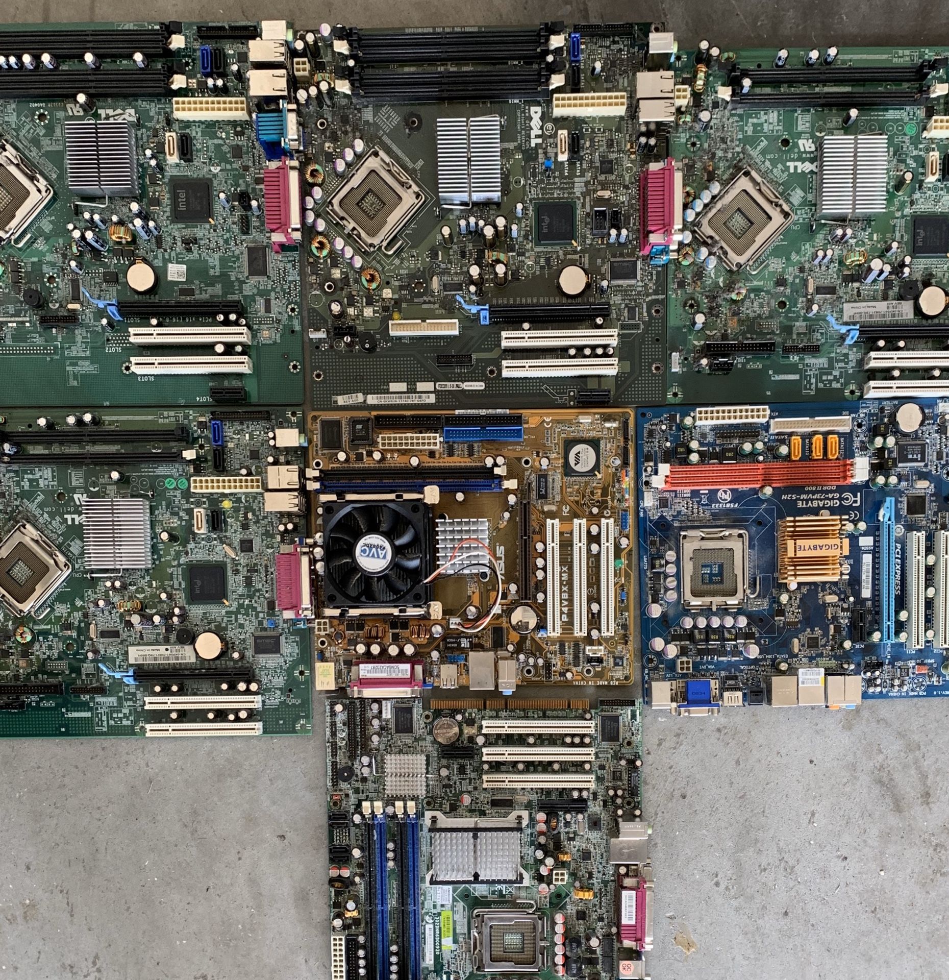 Computer motherboards for parts