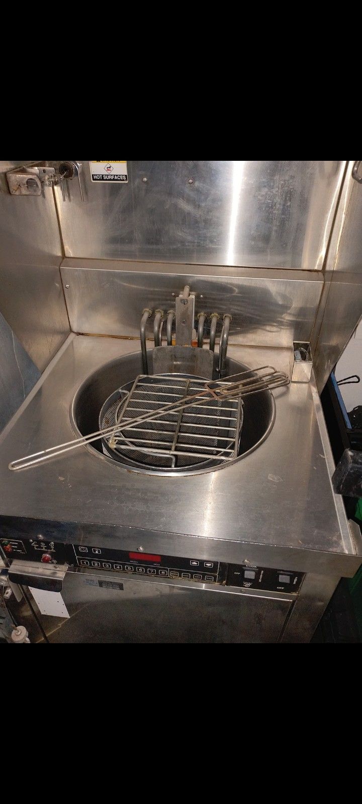 Commercial Deep Fryer , Excellent Condition Also A Big Commercial Refrigerator