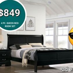 4 Pc Bedroom Set Queen Size 
