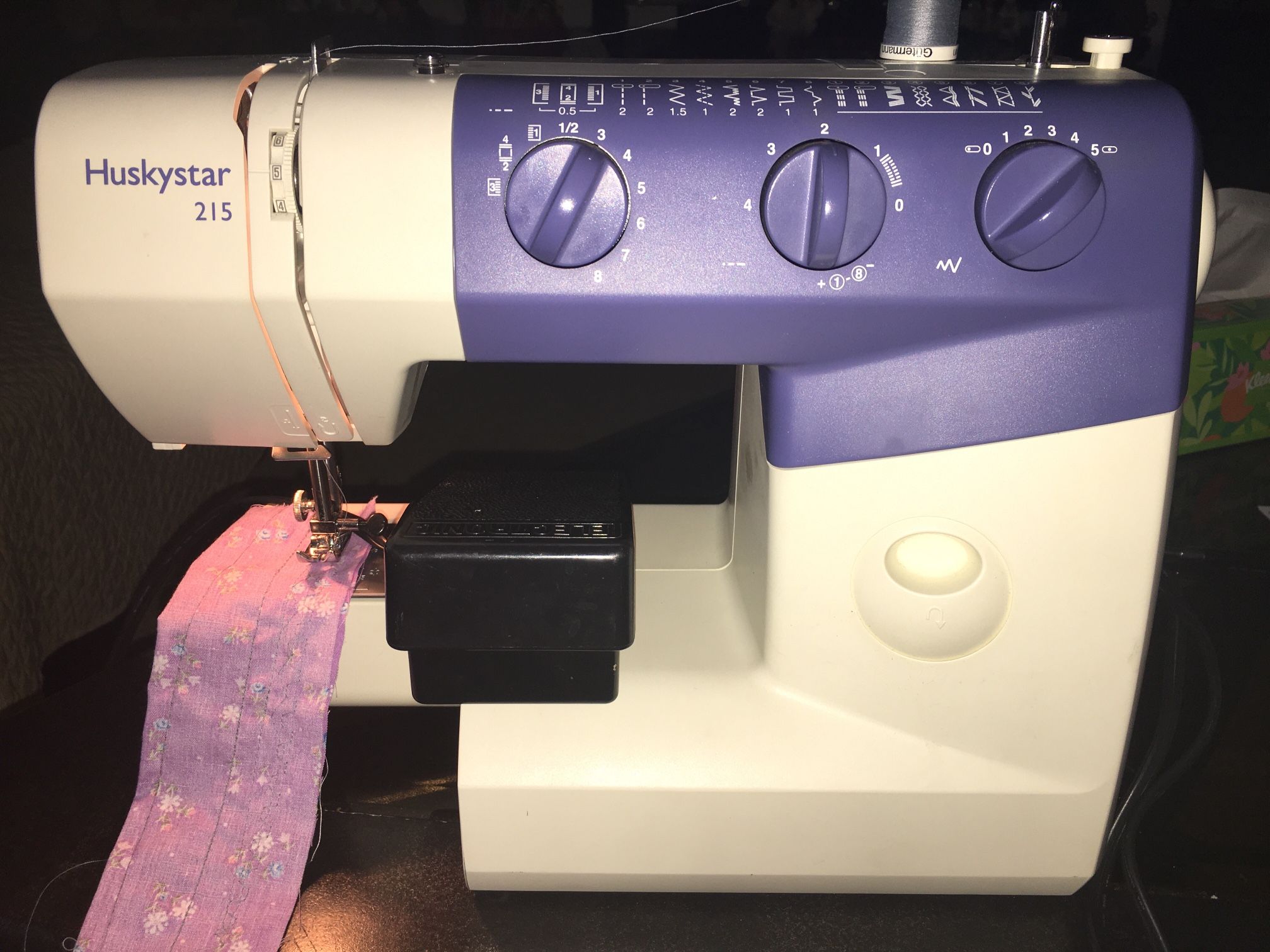 Huskystar 215 Sewing Machine With Foot Pedal Like New Condition $60.00