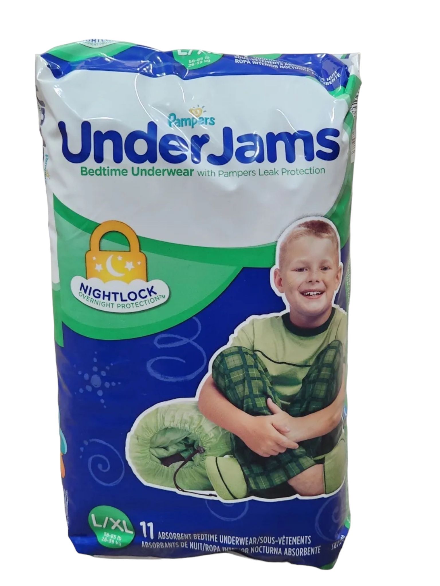 11 PAMPERS Underjams Boys L / XL Bedtime Underwear DIAPERS - LARGE EXTRA LARGE