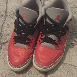 Air Jordan 3 Red Cement Chicago Edition Size 10