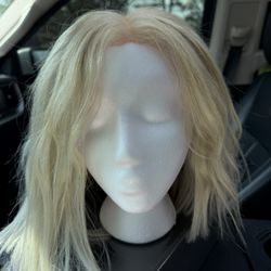 Glueless Wig Platinum Blonde