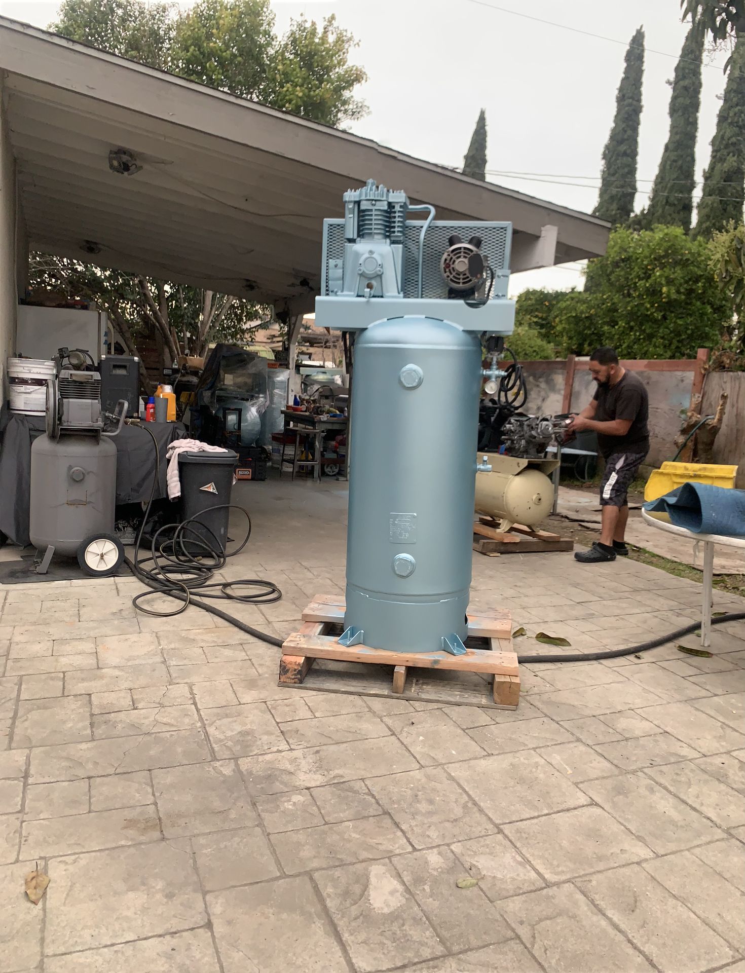 Custom Built Compressor Tank Air compressor men custom made for Sale in Santa Ana, CA - OfferUp
