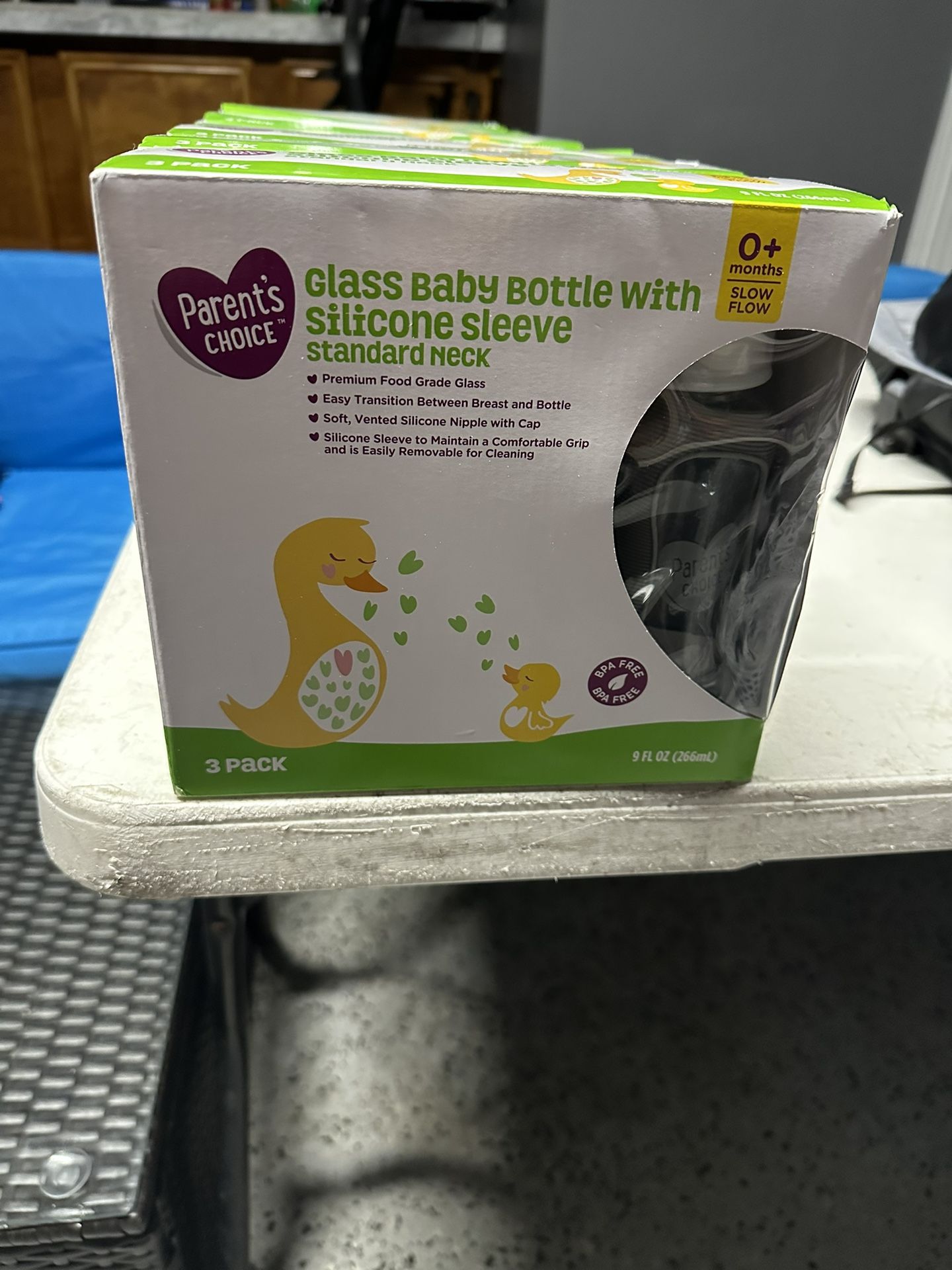 Parents Choice Glass Bottle With Sleeves