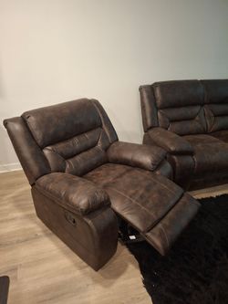 Leather Rocking Recliner