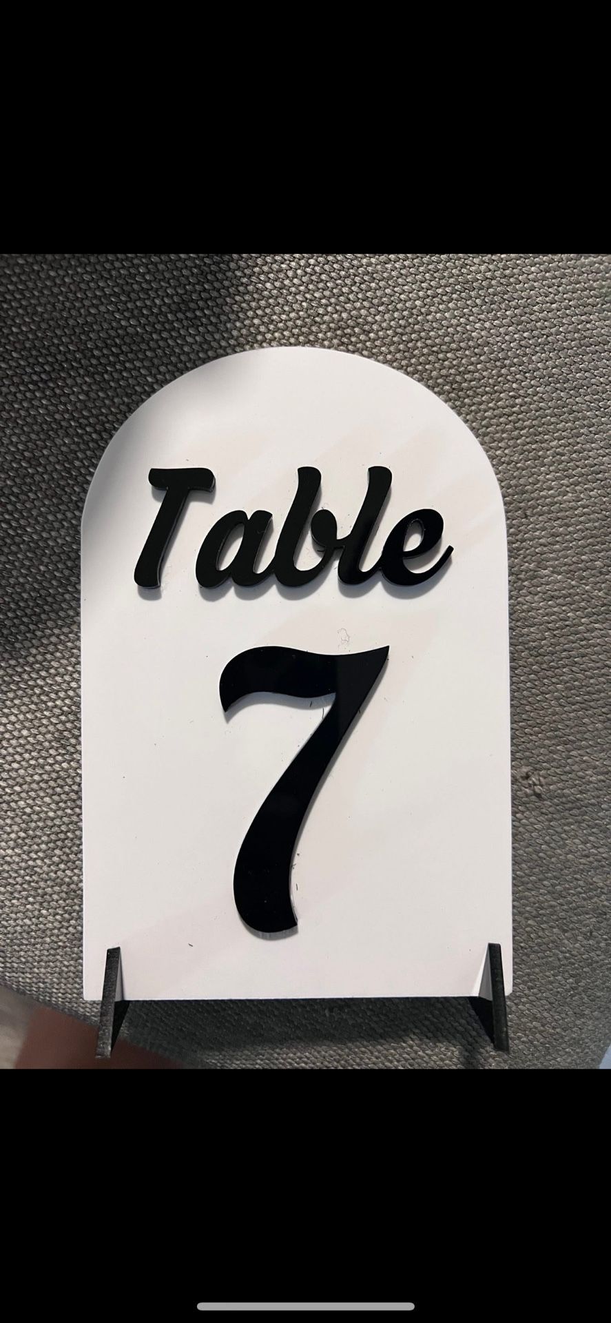 Table Numbers