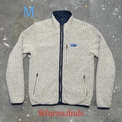 Patagonia 40th Anniversary Woolie Deep Pile Fleece Reversible Jacket