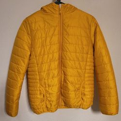 Yellow Puff Jacket - Youth Large