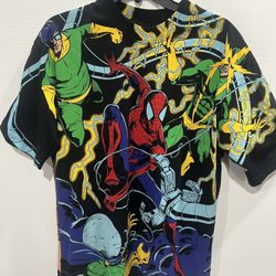 Chronic Images Spider-Man Sinister Six Marvel Villains All-Over Print M T-Shirt