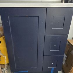 Dark Blue Vanity 