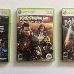 XBOX 360 - Mass Effect 1, 2 & 3
