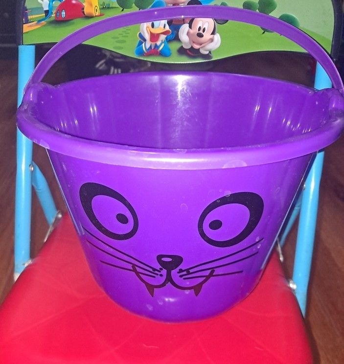 Cat Halloween Trick Or Treat Pail
